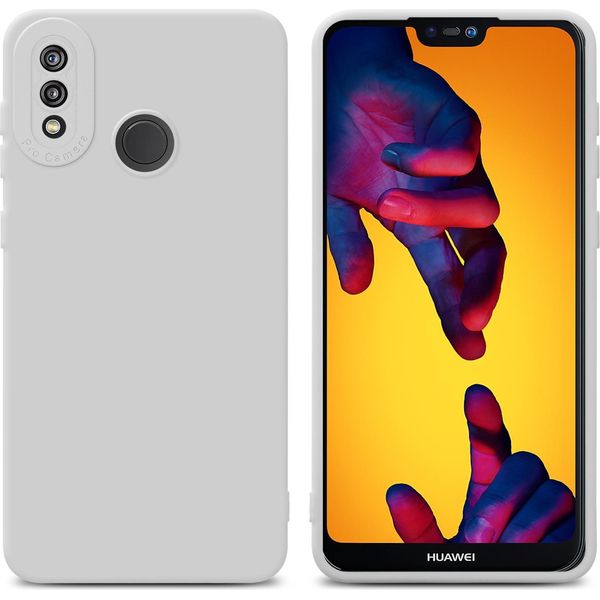 Cadorabo Cover Per Huawei P20 Lite 2018 / Nova 3E Cover Protettiva In Tpu Bianco Custodia In Silicone Custodia Per Cellulare-image