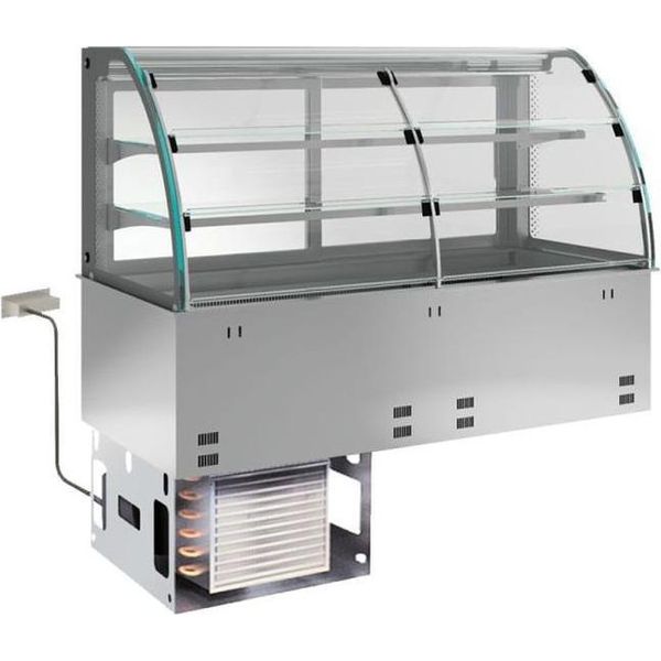 Vetrina Refrigerata Da Incasso Kbs Con 3 Sportelli Self-Service 800 X 700 X 1190 Mm Gn 2/1-image