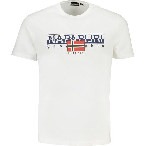 Napapijri Uomo T-SHIRT Corta Bianca : Colore - Bianco, Taglia - L Taglia: L Colore: Bianco-image