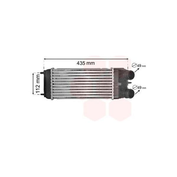 Van Wezel 09004252 Intercooler Llk Adatto Per Peugeot 207 (Wa, Wc) Turbo Intercooler-image