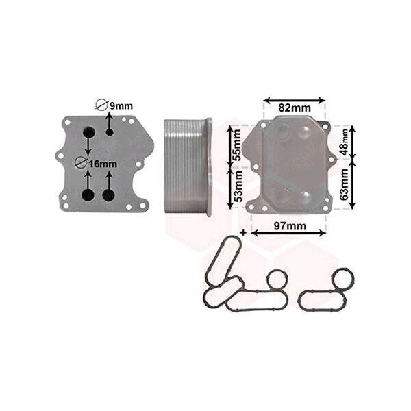 Van Wezel 18003625 - Radiatore Olio Oe 1829179 Per Jumper, Ducato, Tourneo Custom, Transit Custom, Transit, Boxer-image