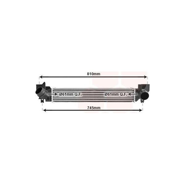 Van Wezel 06014701 - Intercooler Oe 17517617597 Per X2 (F39), X1 (F48), Serie 2 (F46), Serie 2 (F44), Serie 2 (F45), Serie 1 (F40), F60, F54, F57, F56, F55-image