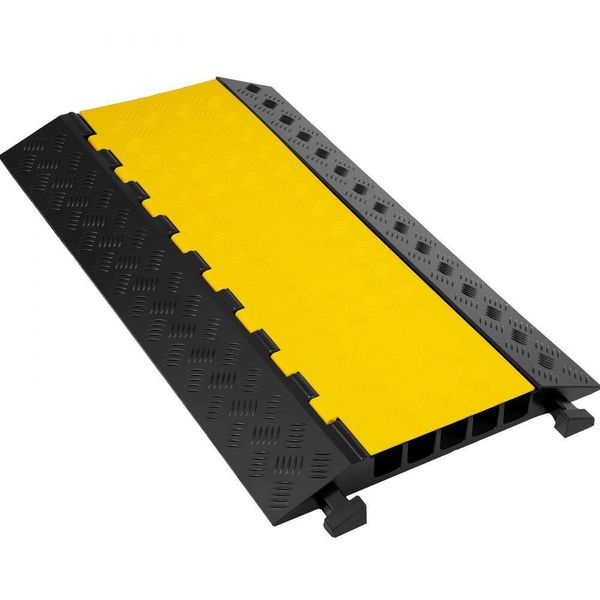 Ponte Per Cavi Canale Per Parapetti A 5 Canali In Gomma Termoplastica Disponibile In Commercio - Design Modulare Per La Massima Sicurezza E La Regolazione Della Larghezza.-image