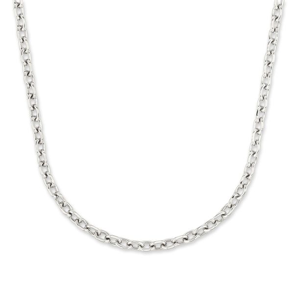 Edelstahlkette Copenhagen Studios "Schmuck Geschenk Halskette Basic Chunky", Silber (Edelstahlfarben), Halsketten, Damen, Edelstahl, L: 45 B: 6Mm, Edelstahlkette, B:6Mm-image