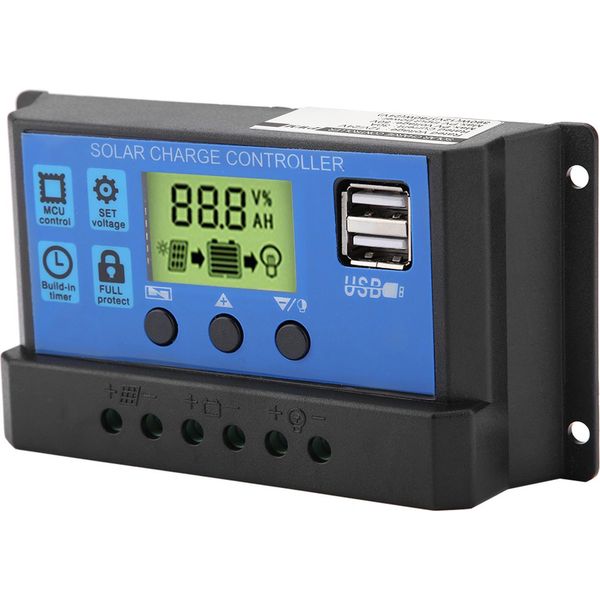 Regolatore Di Carica Solare, Regolatore Di Carica Solare 12V, Regolatore Di Carica Solare 24V, Regolatore Di Carica Solare, Regolatore Di Carica Solare Pwm, Regolatore Di Carica Solare Usb Doppio-image