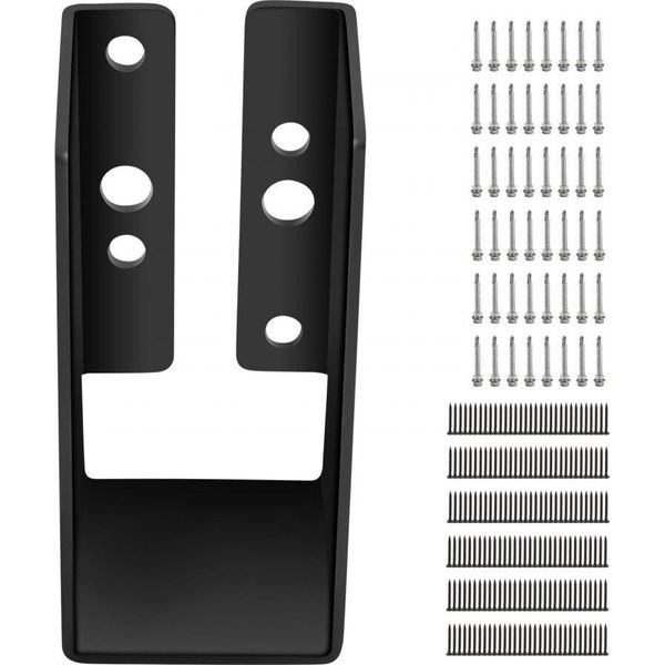 Manicotto A Vite Supporto Palo A Terra 24 Pezzi - Per Segati 5X10Cm - Supporto Palo Di Alta Qualità - Manicotto Di Costruzione Robusta - Accessori Per Il Giardinaggio-image