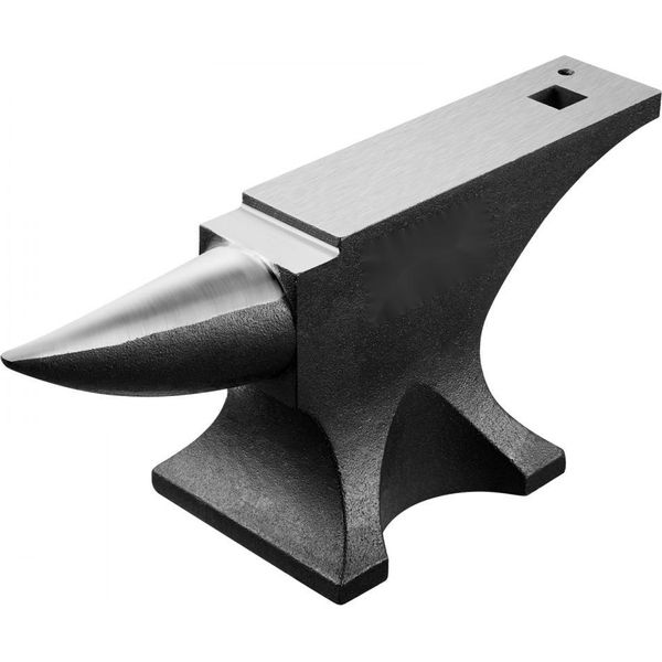 Incudine A Corno Singolo 52,8 Kg In Acciaio Fuso - Incudine A Corno Tondo Per Fabbri - Corrente Di Forgiatura Ad Alte Prestazioni - Utensile Di Qualità Per La Forgiatura Dei Metalli-image