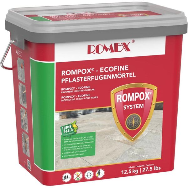 Romex ROMPOX-ECOFINE PflasterfugenmöRtel 1K Grau 12,5Kg-image