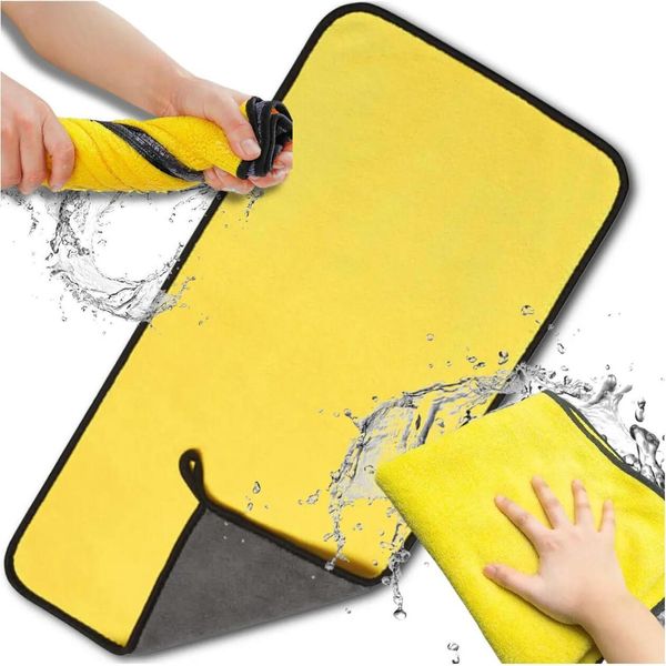 Edibazzar | 100 X 50 Cm Panno In Microfibra Per La Pulizia E L'asciugatura Dell'auto-image