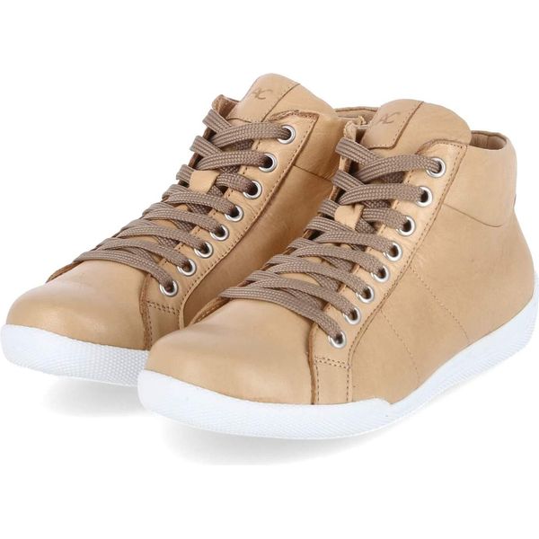 Andrea Conti Stivaletti Da Donna Stivaletti In Pelle Liscia Beige Taglia: 36-image