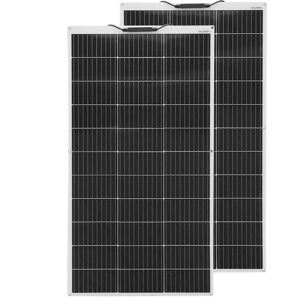 Pannello Solare Flessibile, Potenza 120W, Tensione 12V, Alta Efficienza, 2 Pc 120W (240 W)-image