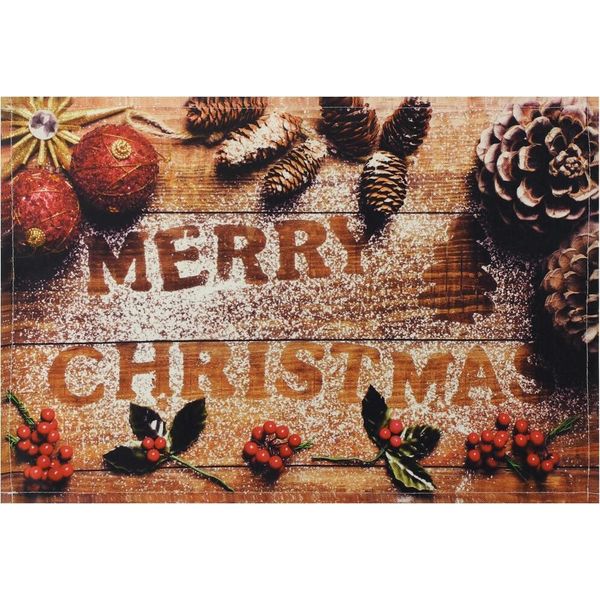 Tovaglietta Tessuto Tovaglietta Natale Merry Christmas-image