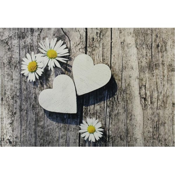 Tovaglietta Tessile Cloth Margherite Cuori Primavera 45X30 Cm-image