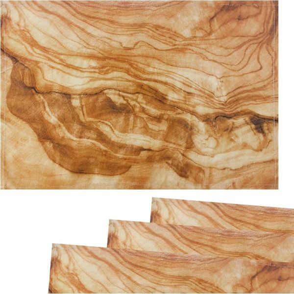 Tovagliette Tessili Cloth Legno Venature Naturali 4 Pezzi 45X30 Cm-image