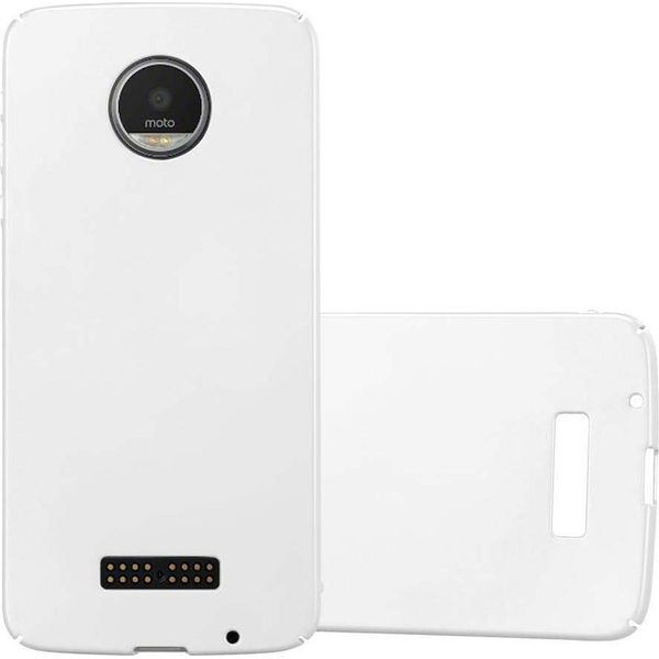 Cadorabo Cover Per Motorola Moto Z Cover Protettiva In Argento Custodia Rigida Per Cellulare Cover Case-image