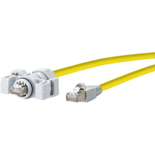 Metz Connect Btr E-DAT Industry IP67 V6 - Cavo Patch - RJ-45 (M) - RJ-45 (M) - 1,0 M - Schermato - Cat 6 - Giallo (141N-image