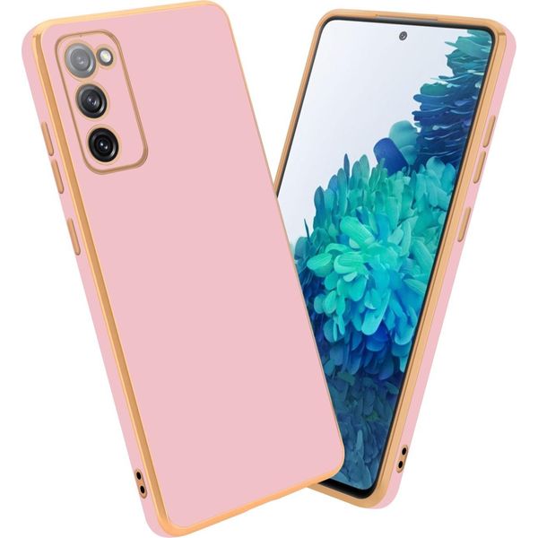 Cadorabo Custodia Protettiva Per Samsung Galaxy S20 Fe Cover In Rosa Custodia Del Telefono Cellulare Custodia In Silicone Tpu Fotocamera Protezione Caso-image