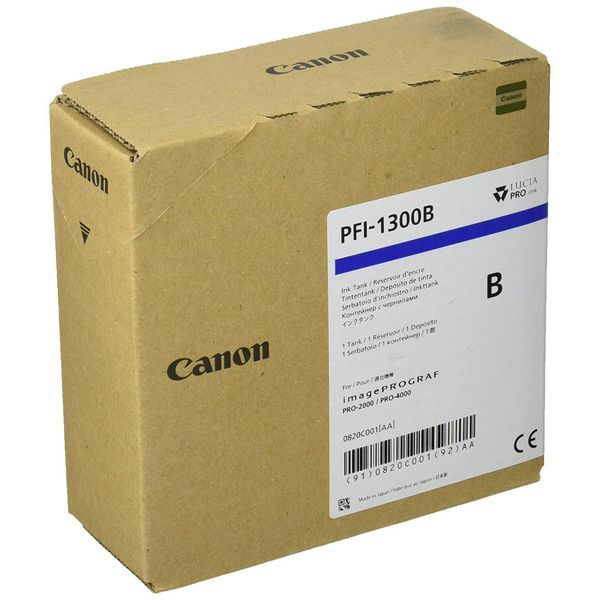 Canon Original PFI-1300B Druckerpatrone - Blau 330Ml-image