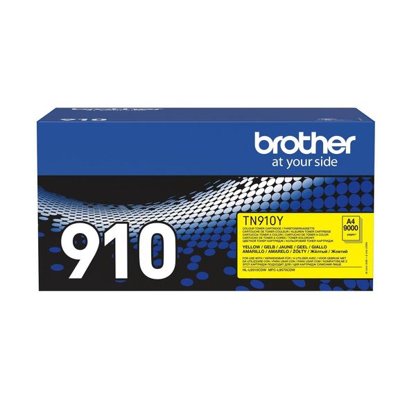 Brother Original TN910Y Toner Gelb 9.000 Seiten (FüR HL-L9310CDW/T/TT)(TN910Y)-image