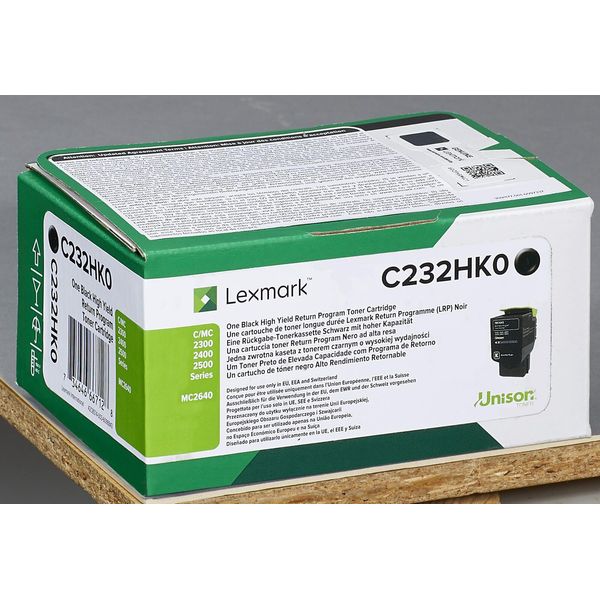 Lexmark Original Toner - Schwarz (C232HK0) FüR C2325Dw, C2425Dw, C2535Dw, Mc2325Adw, Mc2425Adw, Mc2535Adwe-image