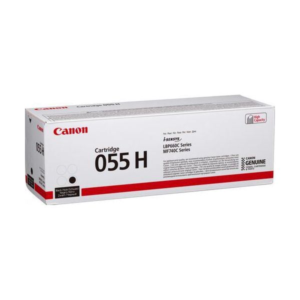 Canon Original 055H Toner Hohe Ergiebigkeit - Schwarz 7.600 Seiten (3020C002)-image