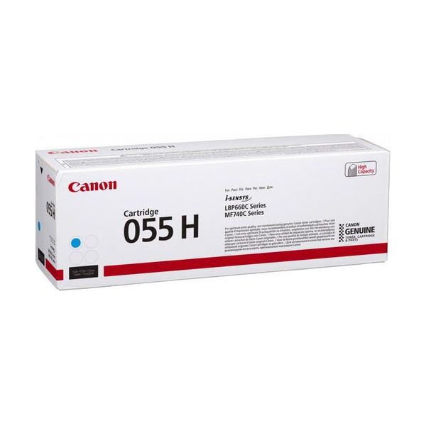 Canon Original 055H Toner Hohe Ergiebigkeit - Cyan 5.900 Seiten (3019C002)-image