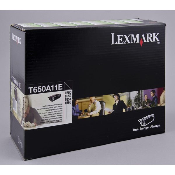 Lexmark Original Toner Schwarz 7.000 Seiten (T650A11E) FüR T650Dn/Dtn/N, T652Dn/Dtn/N, T654Dn/Dtn/N, T656Dne-image