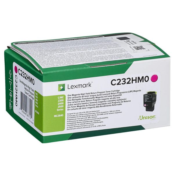 Lexmark Original Toner - Magenta (C232HM0) FüR C2325Dw, C2425Dw, C2535Dw, Mc2325Adw, Mc2425Adw, Mc2535Adwe-image