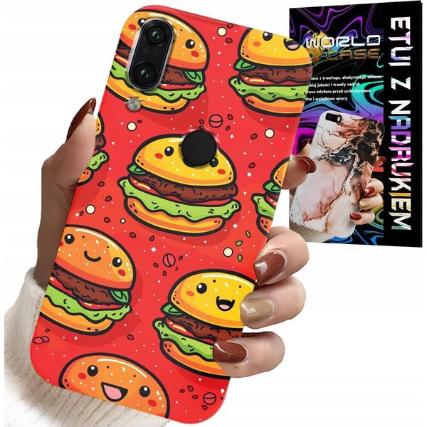 Custodia Per Huawei Y7 2019 - Cover Dolce Hamburger Sorridente-image