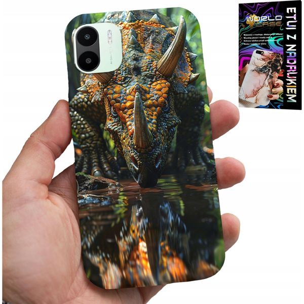 Custodia Per Xiaomi Redmi A2 - Custodia Dinosaurio Triceratops-image