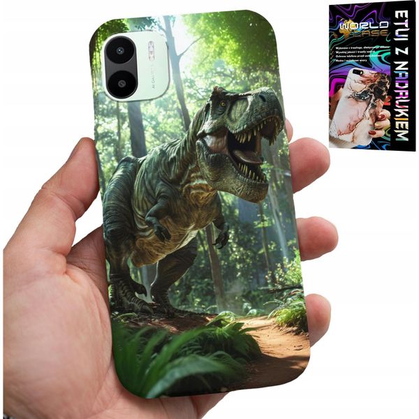 Custodia Per Xiaomi Redmi A2 - Custodia Dinosauro Tirannosauro + Pellicola Protettiva-image