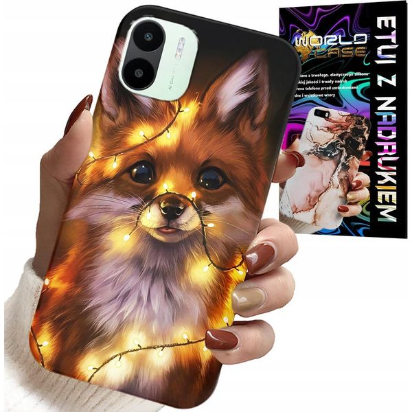 Custodia Per Xiaomi Redmi A1 - Custodia Con Simpatici Animali Della Foresta + Vetro-image