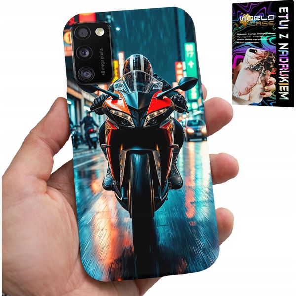 Custodia Per Xiaomi Poco M3 - Motocicletta, Motocicletta Monocerco Design + Vetro-image