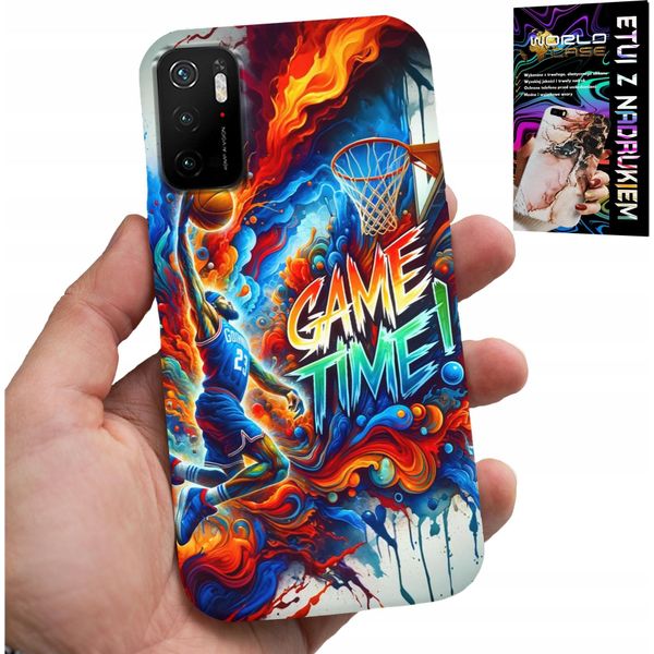 Custodia Per Xiaomi Poco M3 Pro 5G - Basket Nba Game Time, Custodia + Vetro-image