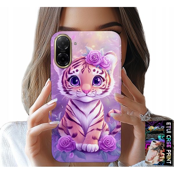 Custodia Per Xiaomi Redmi A5 - Tigre Carina Su Sfondo Rosa + Vetro-image
