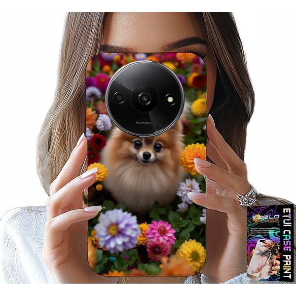 Custodia Per Xiaomi Redmi A3 - Cane Carino, Pomeranian Custodia + Vetro-image