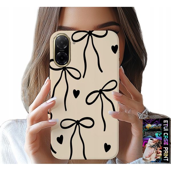Custodia Per Xiaomi Poco X7 Pro 5G - Fiocchi Beige Nastro Motivi Alla Moda-image