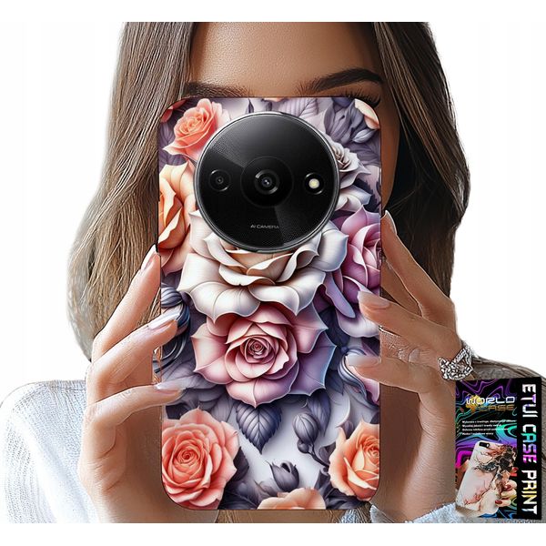 Custodia Per Xiaomi Redmi A3 - Disegni Floreali Custodia Con Rose-image