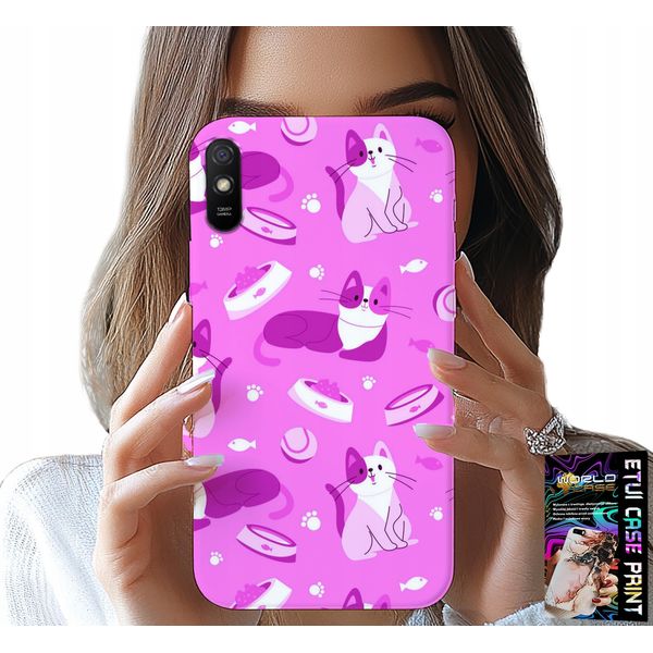 Custodia Per Xiaomi Redmi 9A - Amore Gatto, Disegni Con Gatti Gatti, Copertura-image