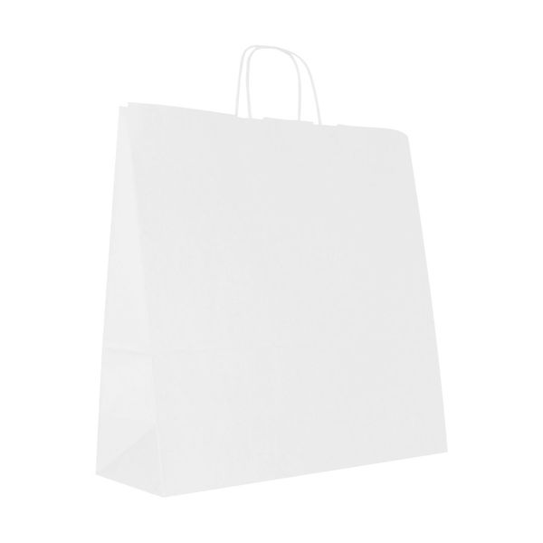 Sacchetto Di Carta 40 X 14 X 40 Cm, 200 Pezzi Bianco Awih-image