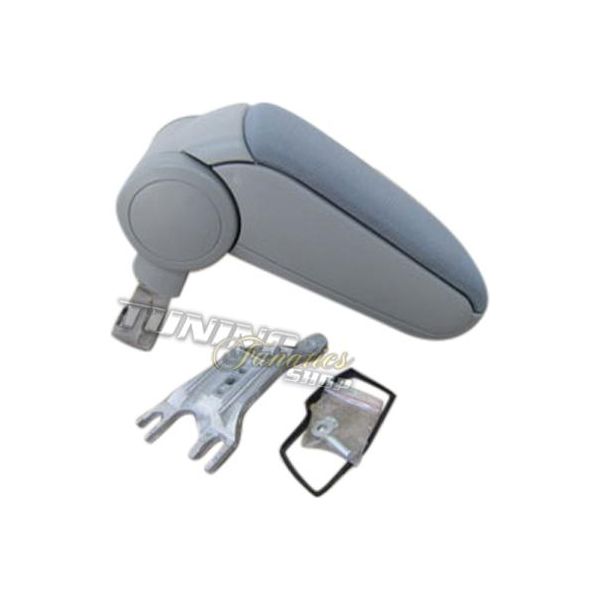 Bracciolo Centrale Per Audi A4 S4 8E B6 B7 (01-08) Tessuto / Copri Tessuto Grigio-image