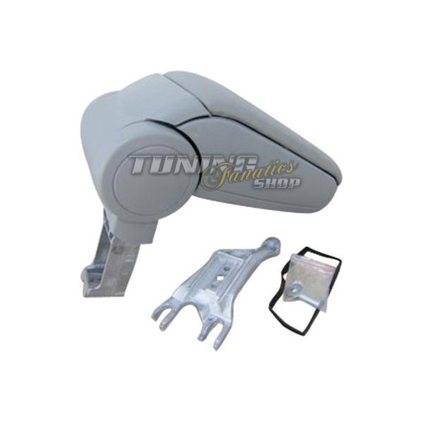 Set Bracciolo Centrale Per Audi A4 S4 8E 8H B6 B7 Cabrio / Pelle Grigio-image