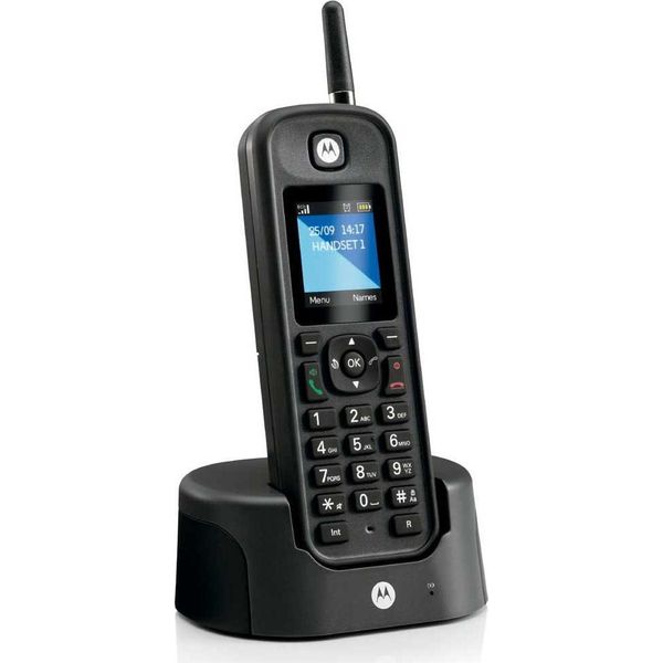 Motorola Solutions Motorola O201, Telefono Dect, Cordless, Vivavoce, 200 Voci, Identificazione Del Chiamante, Nero-image