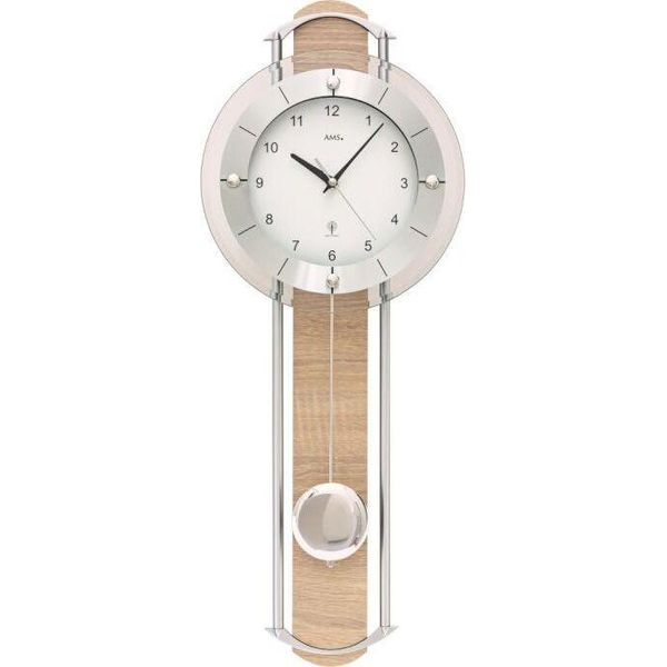 Ams 5305 Orologio Da Parete Radiocomandato Con Pendolo Orologio A Pendolo Look Sonoma-image
