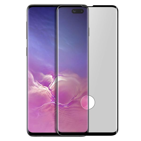 Protezione Dello Schermo In Vetro Premium Per Samsung Galaxy S10 Plus - Bordo Nero-image
