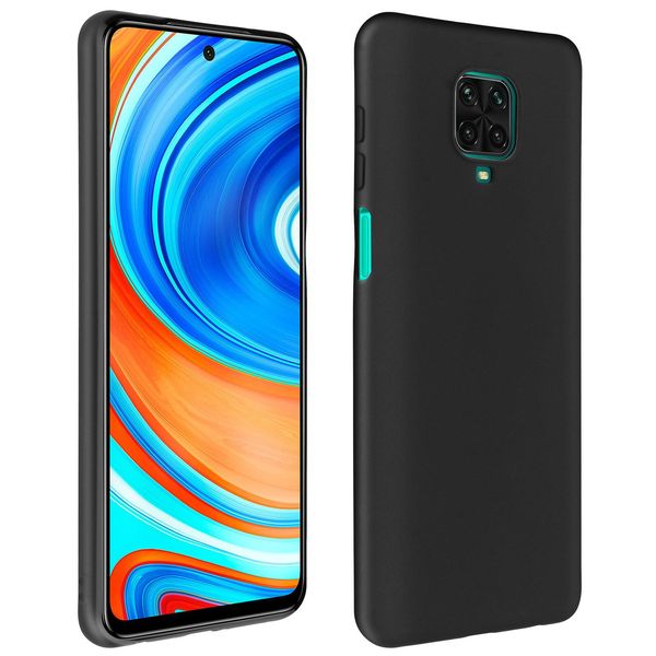 Avizar, Custodia In Gel Per Xiaomi Redmi Note 9 Pro Max/9 Pro/9S, Custodia Smerigliata, Nero-image