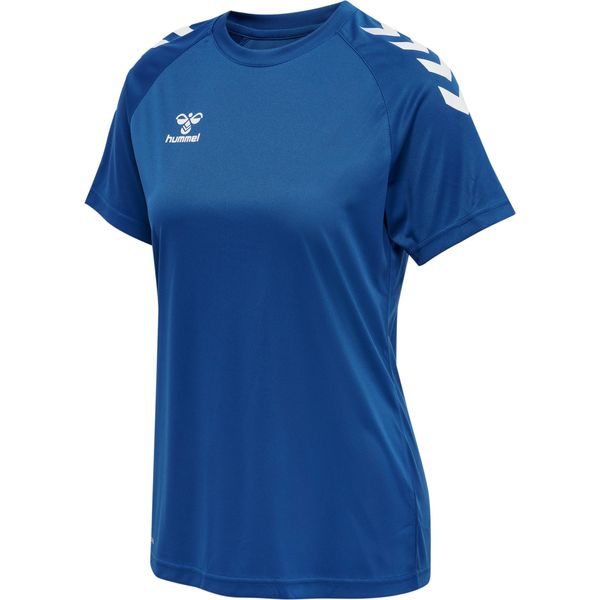 Hummel Hmlcore Xk Core Poly Tee S/S Donna, Blu Vero, Xs-image