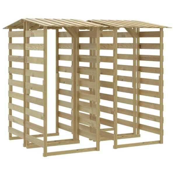 Pergole Con Tetto 4 Pezzi 100X90X200 Cm In Legno Di Pino Impregnato-image