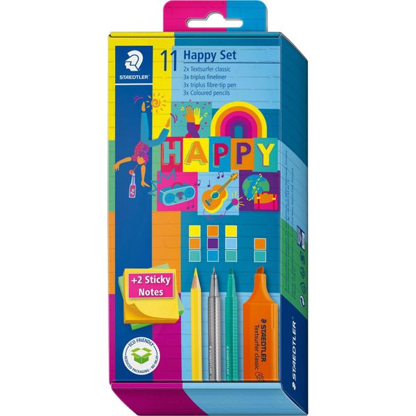 Staedtler 61 SC2 Ha Staedtler Set Di Scrittura Happy, 11 Pezzi-image