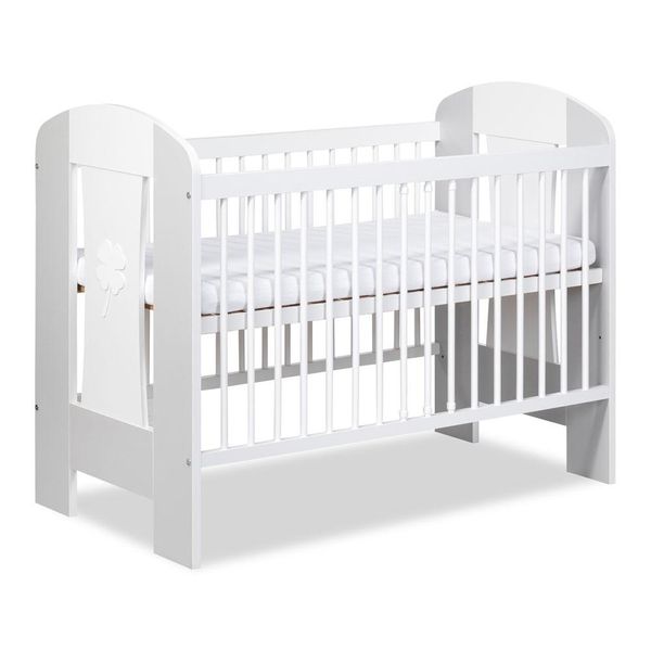Lettino Per Bambini 60X120 Ivy – Bianco / Grigio-image